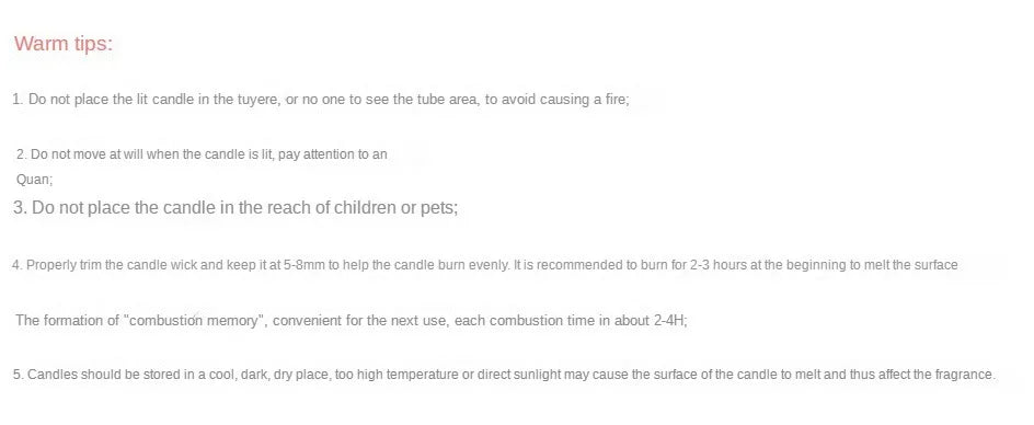 Aromatherapy essential oil candle smokeless soybean candle cup household fragrance ornament souvenir