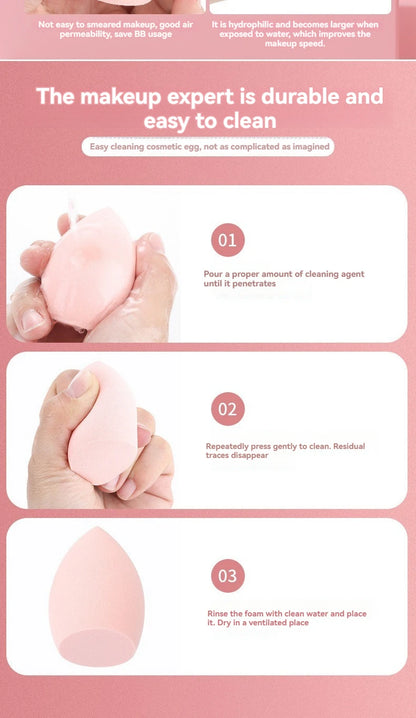 4pcs/set Color Mixing Beauty Egg Beauty Sponge Makeup SpongeMakeup Tools Foundation Make-up Facial Makeup Tools Makeup