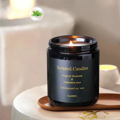 Smokeless Aromatherapy Candles Soy Wax Handmade Creative Bedroom Decoration Aromatherapy Candle Cups Handheld Gift Box