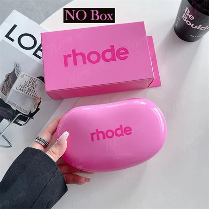 Rhode Makeup Portable Soft Silicone Storage Bag Gifts Cover Charm Woman Cosmetic Mirror Lipstick Blush Moisturizing Lip Gloss