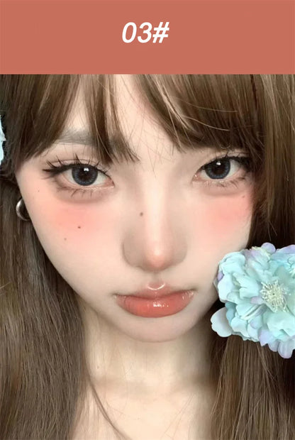 Sweet Lip Gloss Jelly Lip Glaze Moisturizing Lip Tint Mirror Waterproof Non-stick Cup Solid Makeup LipOil Lipstick Cosmetic