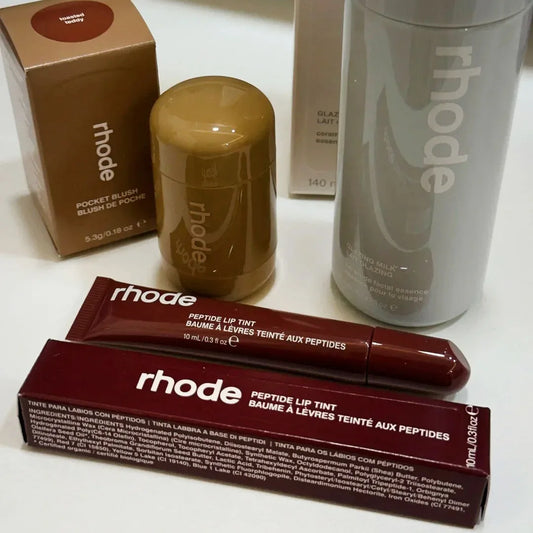 Rhode Popular Data Cake Plum Pocket Blusher Lip Gloss Long Lasting Moisturizing Essence Makeup Care 11 Colour Lip Liner Beauty