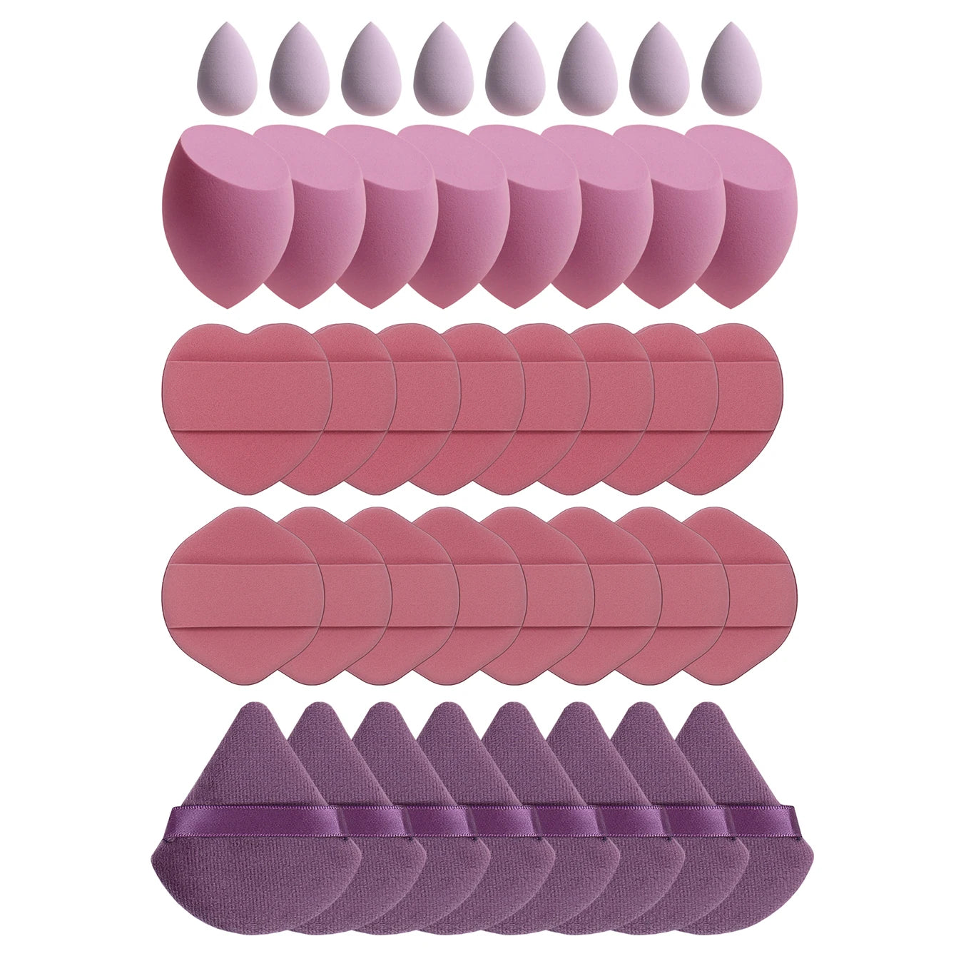 10/20/40/60Pcs Makeup Sponge, Multi-Functional Makeup Tool, Becomes Larger When Exposed to Water, Suitable for All Skin Types