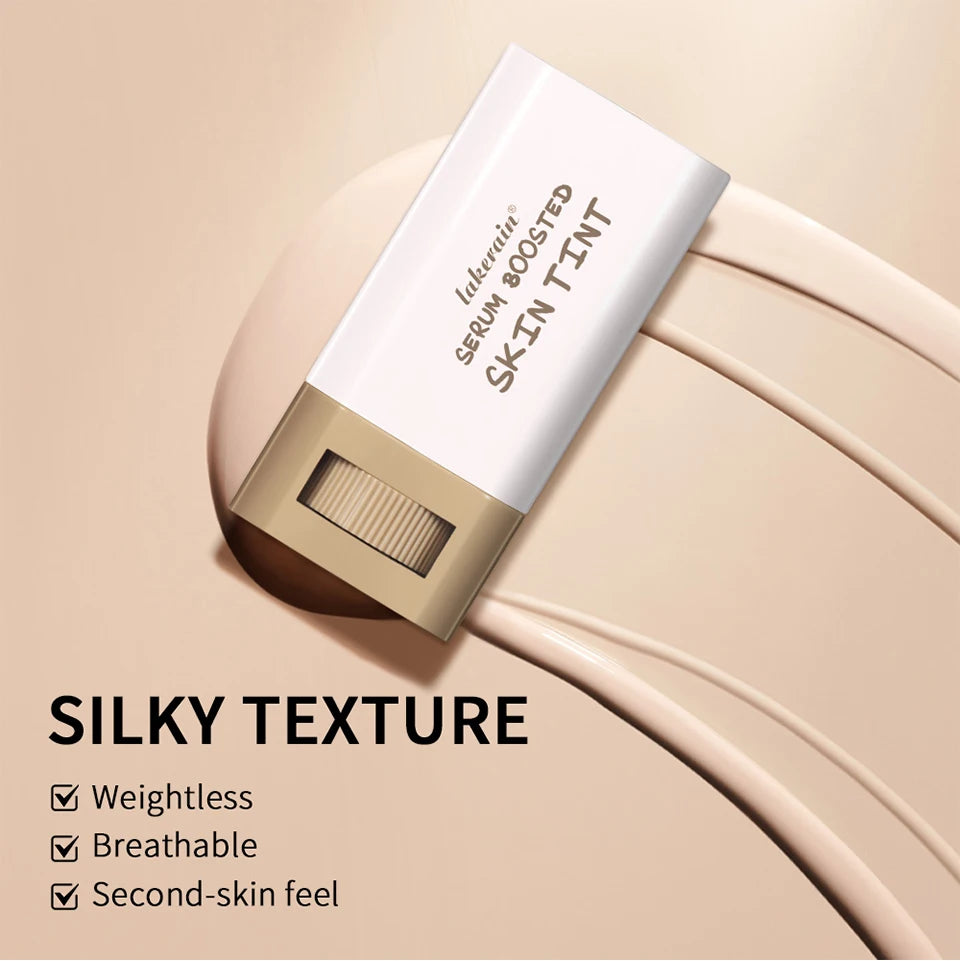 Magic Eraser Foundation Stick Serum Boosted Skin Tint Foundation Stick Smooth Plumper Hight Coverage Travel Bronze Foundation