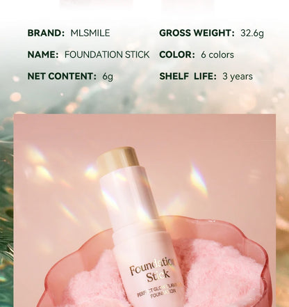 Foundation Stick - Matte Finish, Blendable Cream Formula with Natural Glow, Long-Lasting, Waterproof, Easy-to-Use Makeup