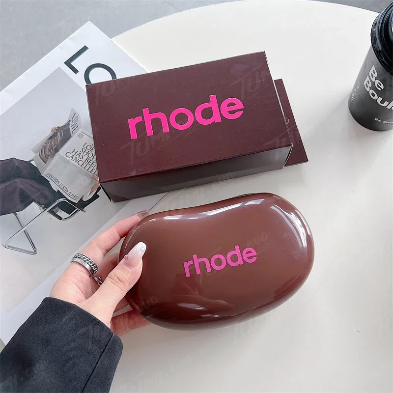Rhode Makeup Portable Soft Silicone Storage Bag Gifts Cover Charm Woman Cosmetic Mirror Lipstick Blush Moisturizing Lip Gloss