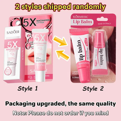 Remove Dark Lip Balm Lightening Melanin Mask Gloss Exfoliating Lip Pink Treatment Reduce Lip Lines Improve Dryness Moisturizing