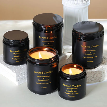 Smokeless Aromatherapy Candles Soy Wax Handmade Creative Bedroom Decoration Aromatherapy Candle Cups Handheld Gift Box