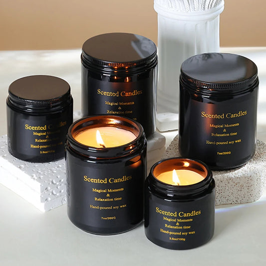 Smokeless Aromatherapy Candles Soy Wax Handmade Creative Bedroom Decoration Aromatherapy Candle Cups Handheld Gift Box