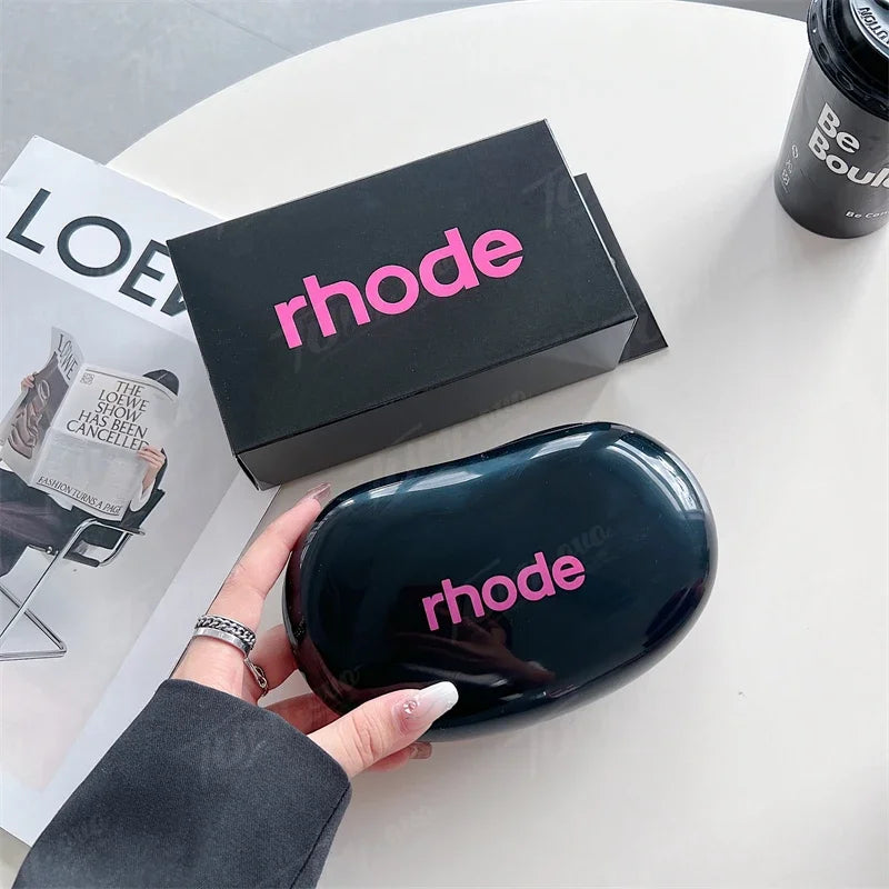 Rhode Makeup Portable Soft Silicone Storage Bag Gifts Cover Charm Woman Cosmetic Mirror Lipstick Blush Moisturizing Lip Gloss