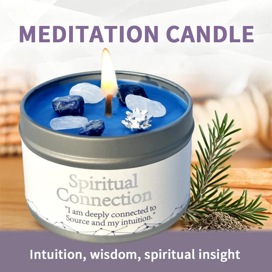 Healing Candles, Spiritual Meditation Scented Candle Women Mom, Premium Natural Fragrance Soy Wax for Relaxation Stress Relief