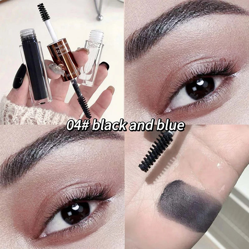 SHAQINUO Dual-Ended Eyebrow Mascara-Shape & Color with Long-Lasting Hold,Waterproof and Smudge-Proof for a Natural-Looking Finis