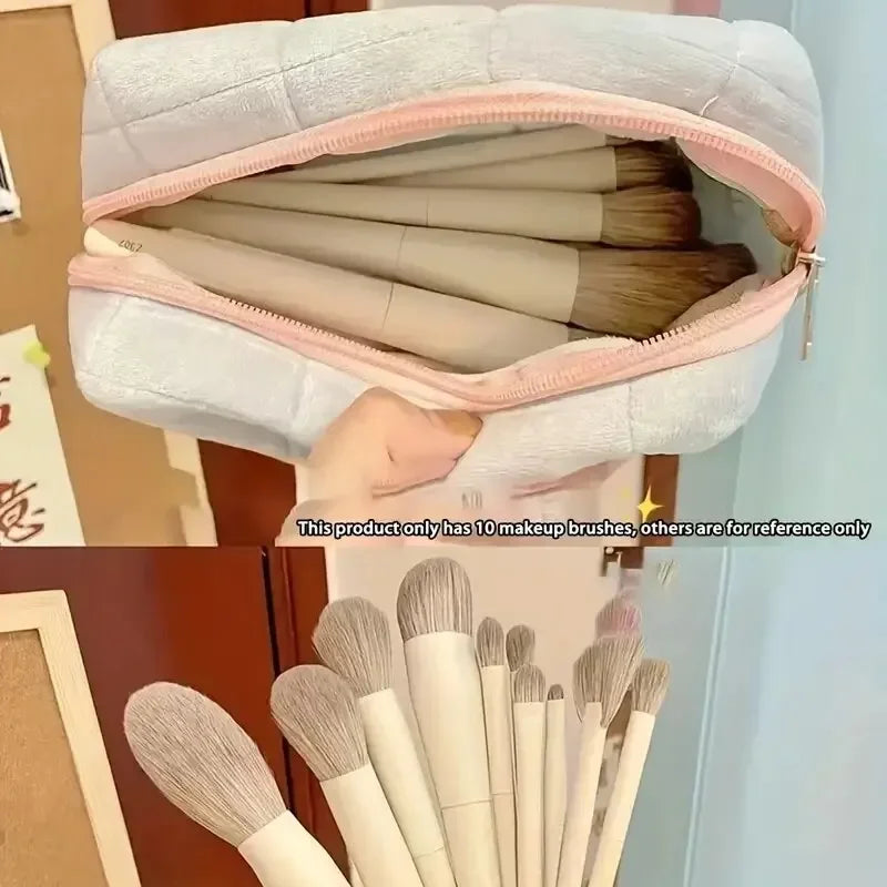 10PCS Makeup Brush, Easy To SetFoundation Blush Eyeshadow Brush Eyebrow Brush Contour Lip Face Makeup Brush Beauty Tools