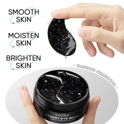 60pcs Bamboo Charcoal Collagen Eye Mask Moisturizing  Eye Patches Anti Dark Circles EyesCare Gel Masks Eyepatch Beauty skincare