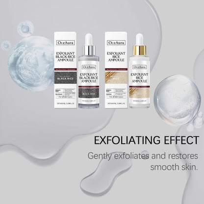 Rice Serum for Face Hydrating Brighten Skin Repair Smooth Facial Essence Gentle Exfoliation Remove Blackheads Collagen Ampoules