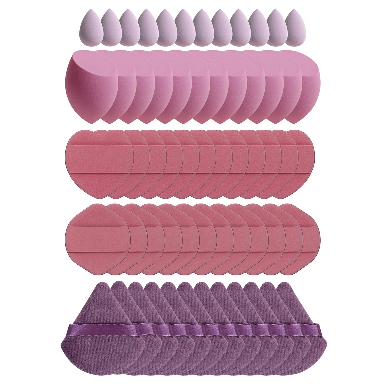 10/20/40/60Pcs Makeup Sponge, Multi-Functional Makeup Tool, Becomes Larger When Exposed to Water, Suitable for All Skin Types