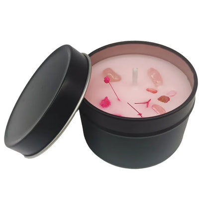 Natural Dried Flowers Aromatherapy Candles Sleep Aid Indoor Tabletop Long-Lasting Fragrance Ambient Fragrance Decorative Items