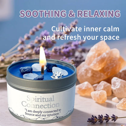 Healing Candles, Spiritual Meditation Scented Candle Women Mom, Premium Natural Fragrance Soy Wax for Relaxation Stress Relief