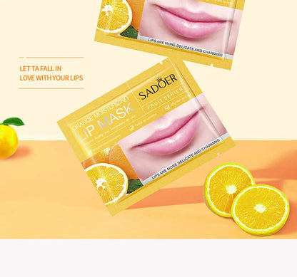 30pcs Fruits Lip Mask Moisturizing Nourishing Collagen Lip Patches Plump Lips Beauty Skincare Lips Pads Lipmask Skin Care