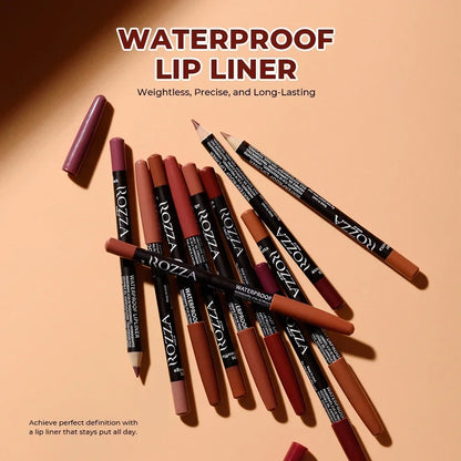 6pcs/set Lip Liner Set 6 Colors Waterproof Matte Longlasting Nude Color Lipstick Pencil Set Brown Lip Liner  Lip Pencil