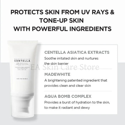 SKIN1004 Centella Skincare Coreanos Face Care 2Pcs/Set Whitening Serum Tone Brightening Capsule Ampoule Tone-up Sunscreen SPF50+