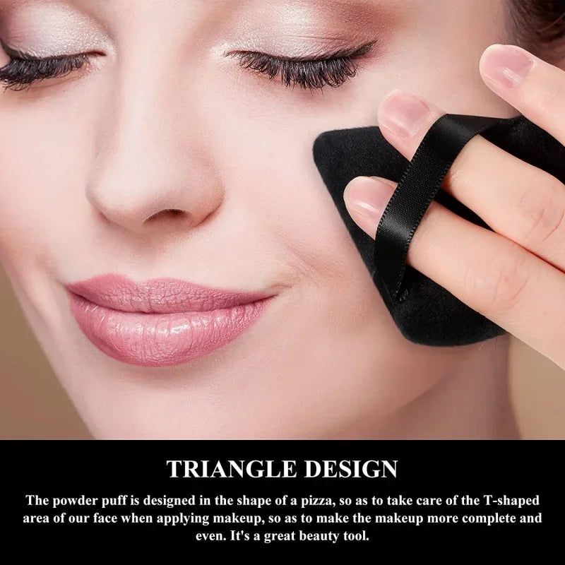 10 black Mini makeup brush Travel portable Makeup Tool Makeup Puff - Palm Brush Professional Makeup tool set