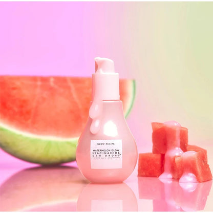 40ML Watermelon Niacinamide Brightening Essence Light Bulb Design W/ Hyaluronic Acid Vitamin E Lightweight Hydrating Face Makeup