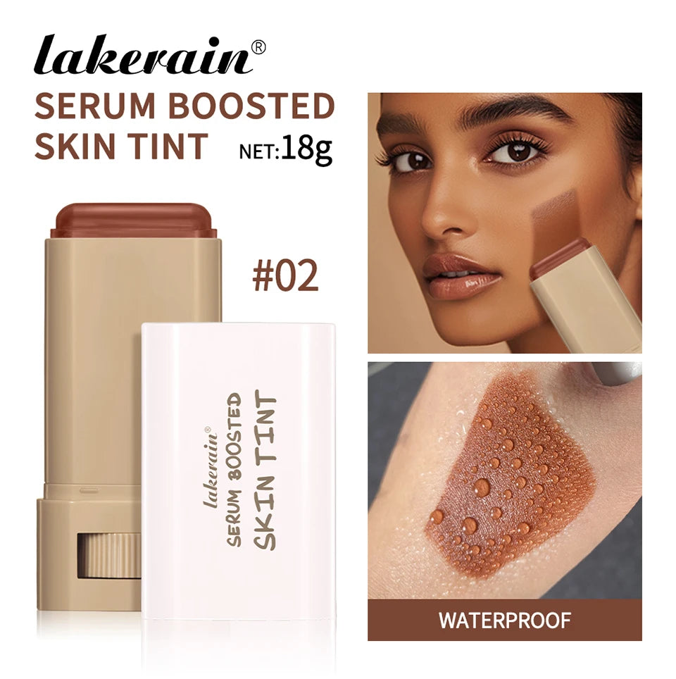 Magic Eraser Foundation Stick Serum Boosted Skin Tint Foundation Stick Smooth Plumper Hight Coverage Travel Bronze Foundation