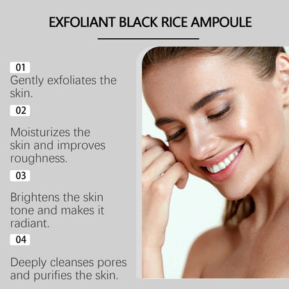 Rice Serum for Face Hydrating Brighten Skin Repair Smooth Facial Essence Gentle Exfoliation Remove Blackheads Collagen Ampoules