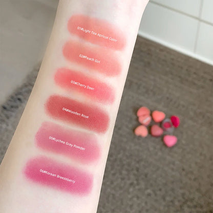 Gegebear Love Lip and Cheek Cream Matte Powder Soft Color Love Valentine's Day