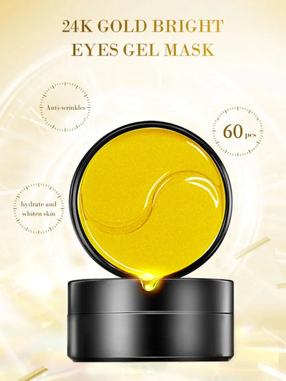 Skincare Products 24K Gold Hyaluronic Acid Eye Mask Remove Dark Eye Circles Collagen Eye Patches Korean Face Care Product