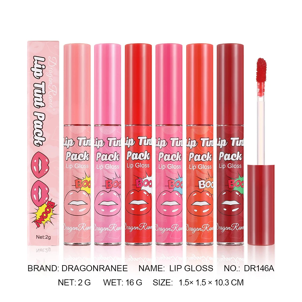 Tear-Off Lip Gloss, Waterproof and Long-Lasting, Suitable for All Skin Types, Hydrating and Moisturizing Lip Balm, Non-Fading, N