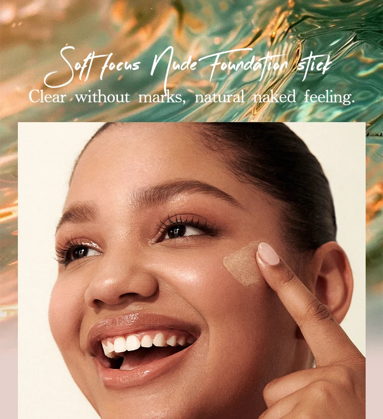 Foundation Stick - Matte Finish, Blendable Cream Formula with Natural Glow, Long-Lasting, Waterproof, Easy-to-Use Makeup
