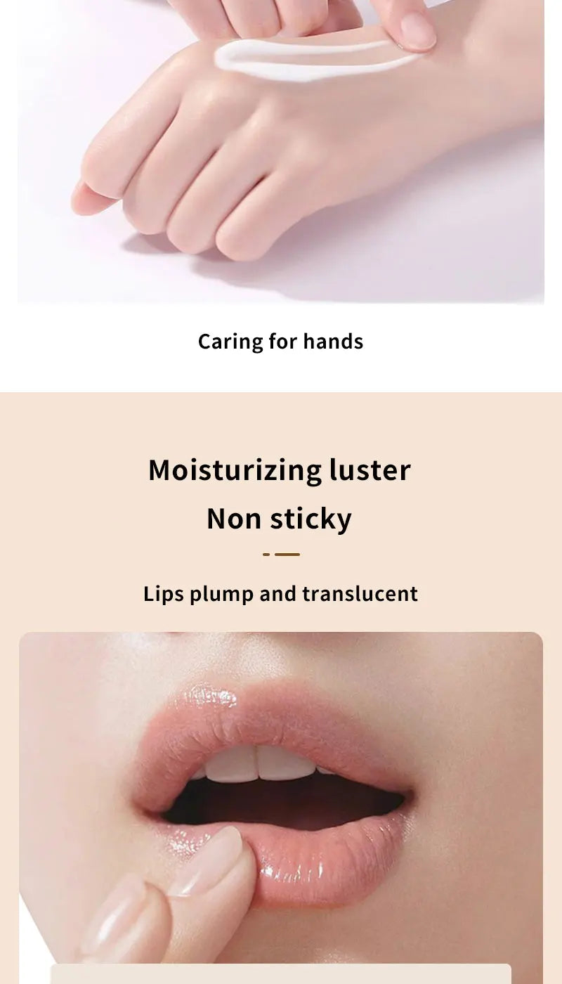 Peach, Strawberry and Nut Hydrating Moisturizing Lip Balm Winter Anti-freeze, Anti-Crack Repair Moisturizing