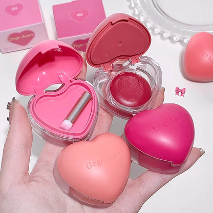 Gegebear Love Lip and Cheek Cream Matte Powder Soft Color Love Valentine's Day