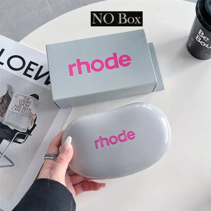Rhode Makeup Portable Soft Silicone Storage Bag Gifts Cover Charm Woman Cosmetic Mirror Lipstick Blush Moisturizing Lip Gloss