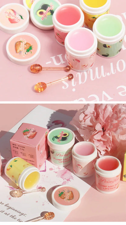 Korea Lip Sleeping Mask Colorless Makeup Lip Balm Fruit Essence Nutrious Lips Care Cream Fade Lip Lines Lipstick Primer Cosmetic