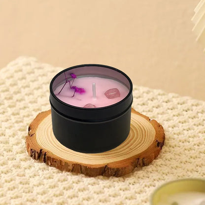 Natural Dried Flowers Aromatherapy Candles Sleep Aid Indoor Tabletop Long-Lasting Fragrance Ambient Fragrance Decorative Items