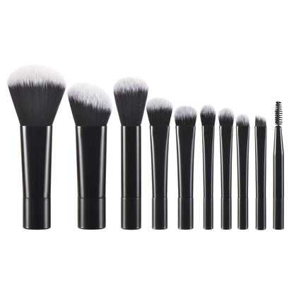 10 black Mini makeup brush Travel portable Makeup Tool Makeup Puff - Palm Brush Professional Makeup tool set