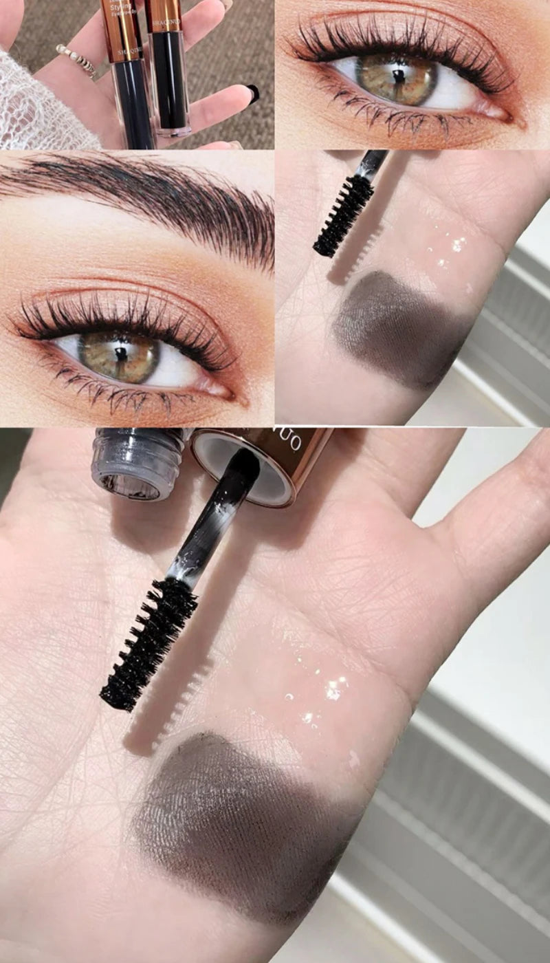 SHAQINUO Dual-Ended Eyebrow Mascara-Shape & Color with Long-Lasting Hold,Waterproof and Smudge-Proof for a Natural-Looking Finis