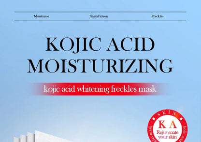 5pcs SADOER Kojic Acid Face Mask Moisturizing Brightening Hydrating Facial Masks Face Sheet Masks Beauty Face Skin Care Products
