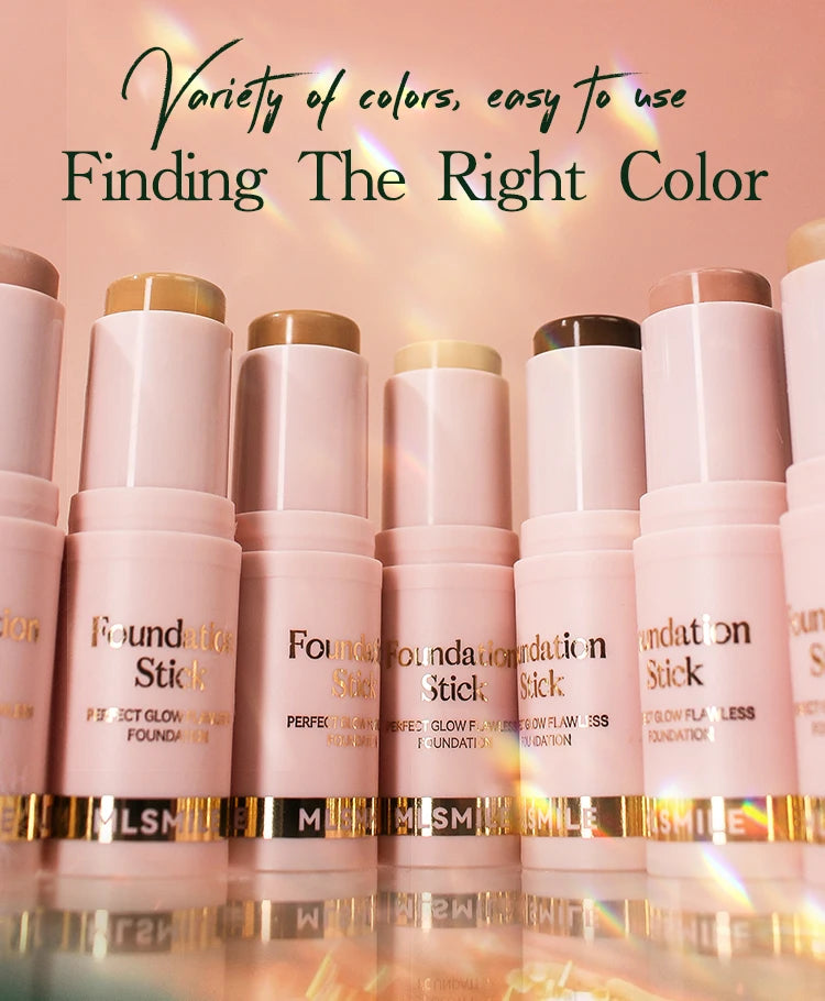 Foundation Stick - Matte Finish, Blendable Cream Formula with Natural Glow, Long-Lasting, Waterproof, Easy-to-Use Makeup