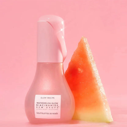 40ML Watermelon Niacinamide Brightening Essence Light Bulb Design W/ Hyaluronic Acid Vitamin E Lightweight Hydrating Face Makeup