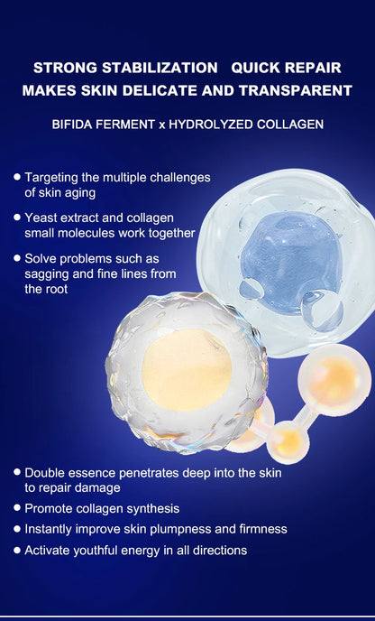 Revitalizing Brightening Nourishing Luxury Skincare Set Eight Pieces Improves Skin Texture Enhances Radiance Firms and Hydrates