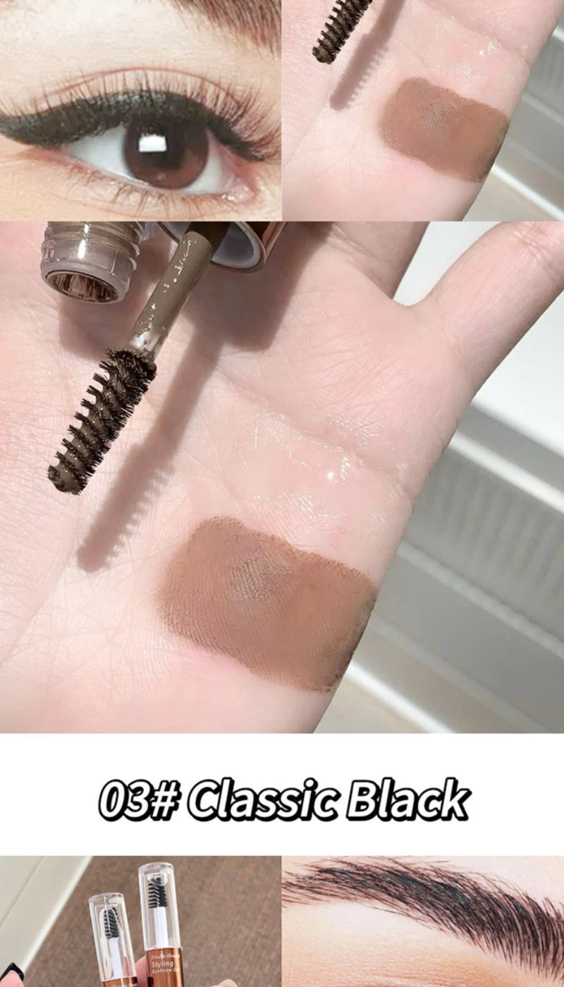 SHAQINUO Dual-Ended Eyebrow Mascara-Shape & Color with Long-Lasting Hold,Waterproof and Smudge-Proof for a Natural-Looking Finis