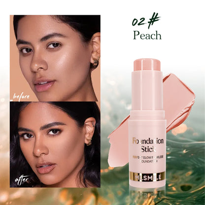 Foundation Stick - Matte Finish, Blendable Cream Formula with Natural Glow, Long-Lasting, Waterproof, Easy-to-Use Makeup