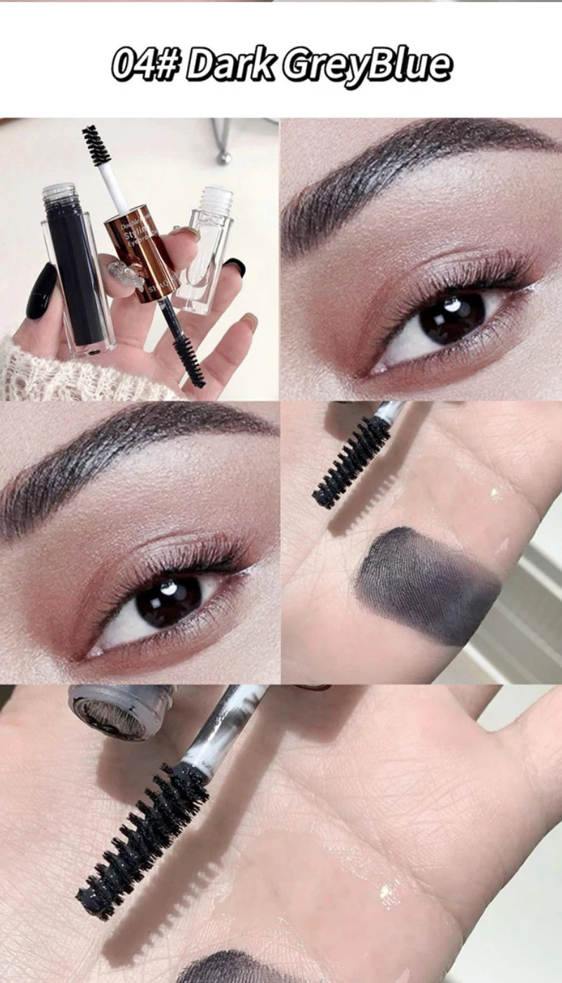 SHAQINUO Dual-Ended Eyebrow Mascara-Shape & Color with Long-Lasting Hold,Waterproof and Smudge-Proof for a Natural-Looking Finis