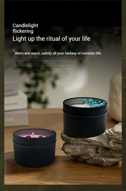 Natural Dried Flowers Aromatherapy Candles Sleep Aid Indoor Tabletop Long-Lasting Fragrance Ambient Fragrance Decorative Items