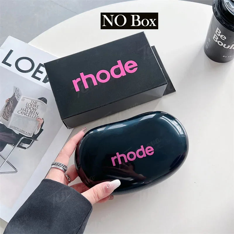 Rhode Makeup Portable Soft Silicone Storage Bag Gifts Cover Charm Woman Cosmetic Mirror Lipstick Blush Moisturizing Lip Gloss