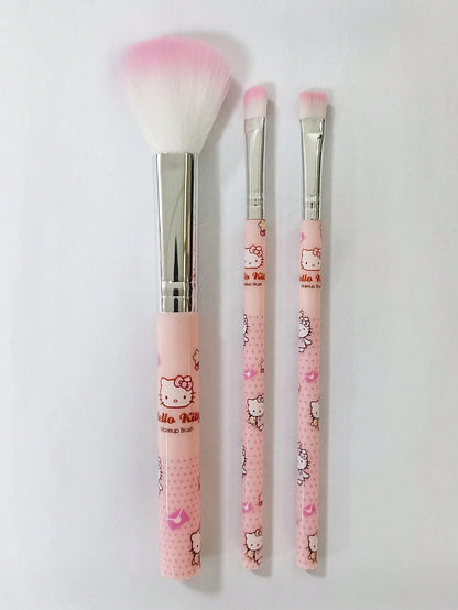 Sanrio Makeup Brush Set Hello Kitty Eyeshadow Foundation Blush Brush Women Cosmetic Beauty Tools Kit Girl Birthday Gift with Box